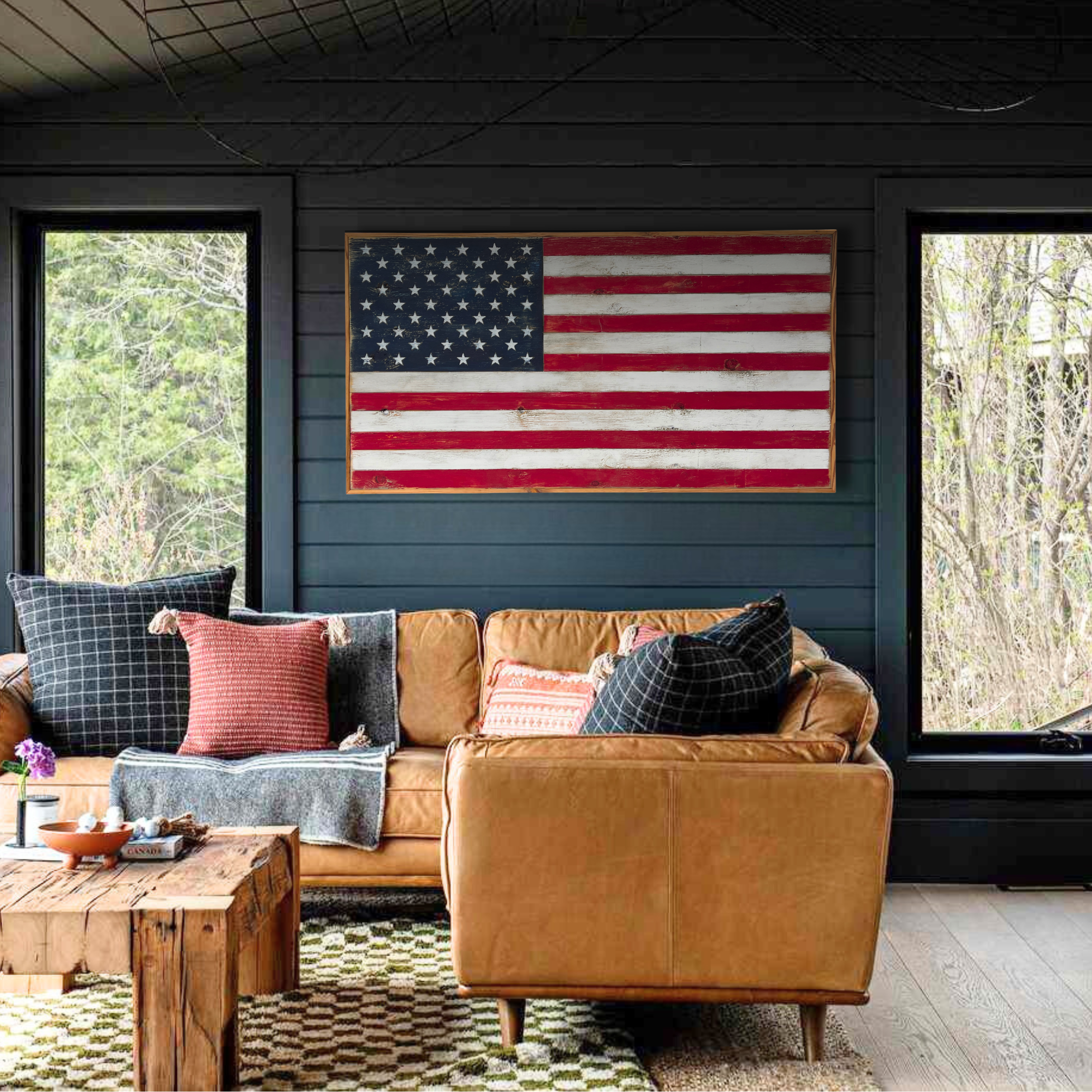 American Flag Home Design Interior