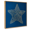 Side or Angle view of our artisan carved Starfish No 4 by Haven America 