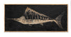 Carved Wooden Swordfish Framed Wall Art