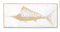 Carved Wooden Swordfish Framed Wall Art