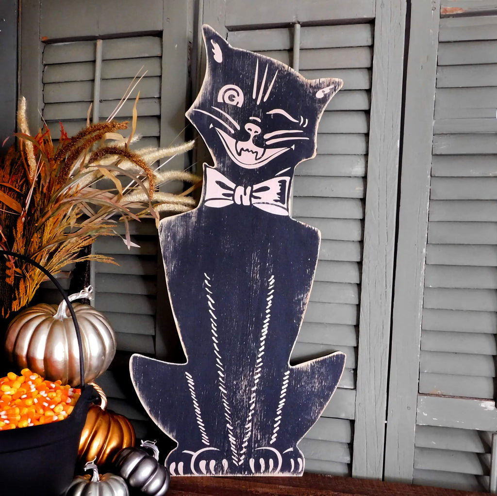 Black Cat Halloween Wall Decor