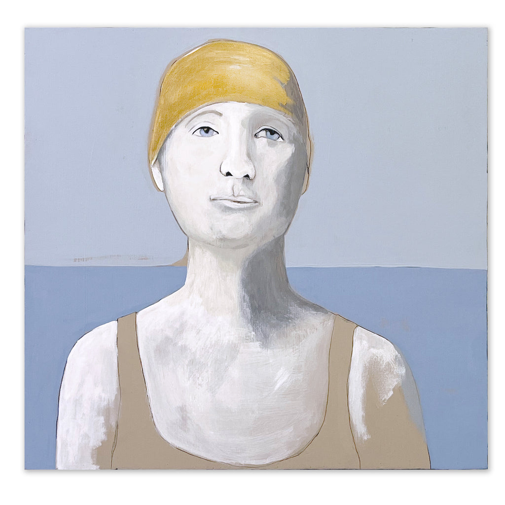 Marathon Swimmer Painting