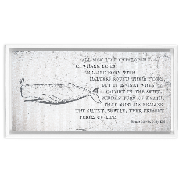Canvas Print of MELVILLE: MOBY DICK. The only known picture of Moby