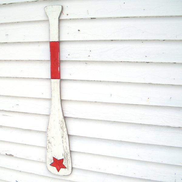 Oar Star Stripes Wooden Nautical Decor Haven America