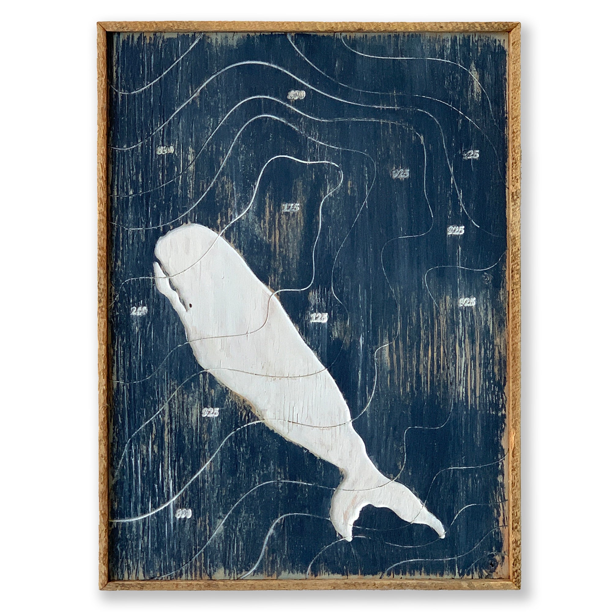 White Whale Art | Map Art | Coastal Decor - Haven America