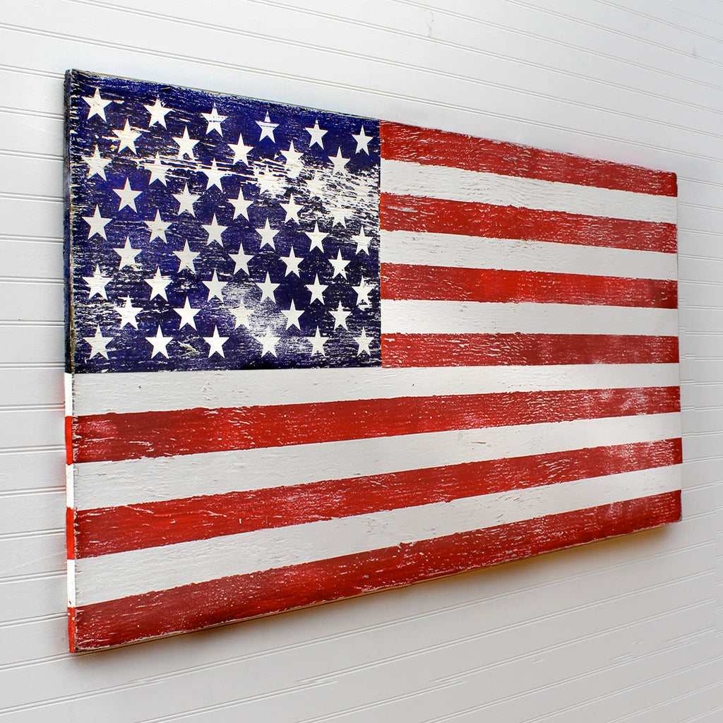 Wood American Flag Wall Art - Haven America