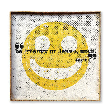 Be Groovy or Leave Man Framed Art Print - Haven America