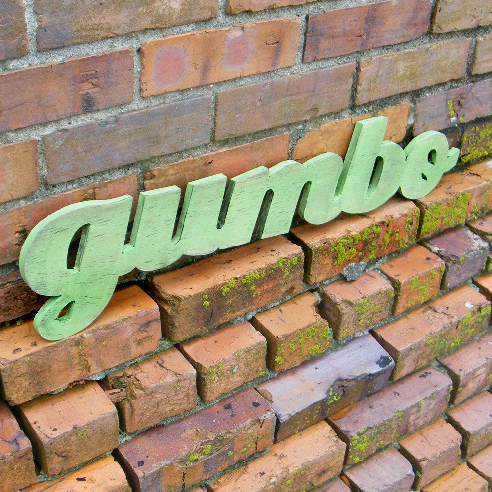 Gumbo word sign - Haven America