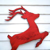 Flying Reindeer Red Wall Art - Haven America