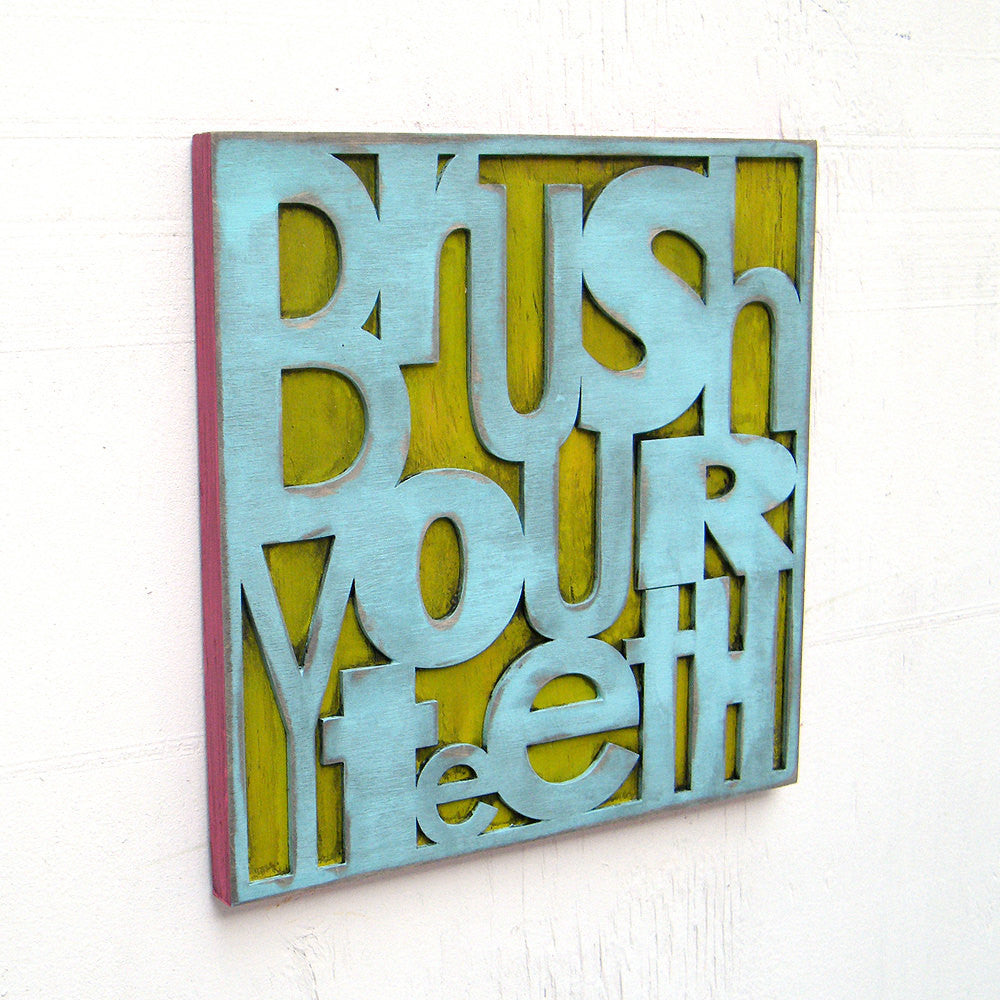Brush Your Teeth Wall Art - Haven America