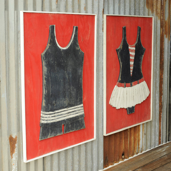 Vintage Bathing Suit Framed Bathing Suit Nautical Decor Haven America