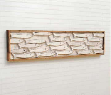 Minnow School Fish Art Framed - Haven America