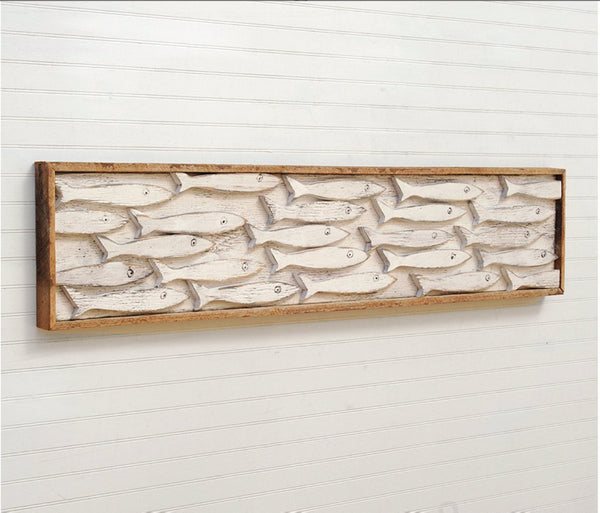 Minnow School Fish Art Framed - Haven America