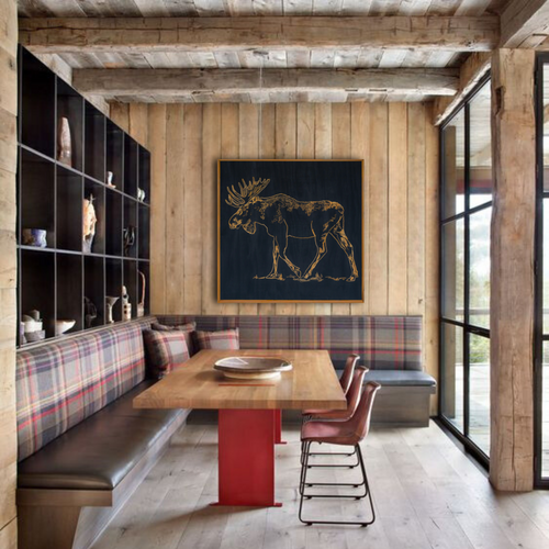 lodge wall art lodge interior design cabin living room idea moose carved wall art
