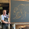 custom size framed bear 80