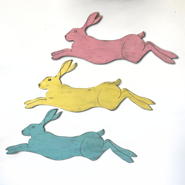 Rabbit Leaping Wall Art