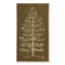 Carved Pine Tree Wall Art in distressed Coach House Green finish by Haven America. Handcrafted wooden artwork featuring a detailed pine tree design framed in reclaimed 100-year-old wood.