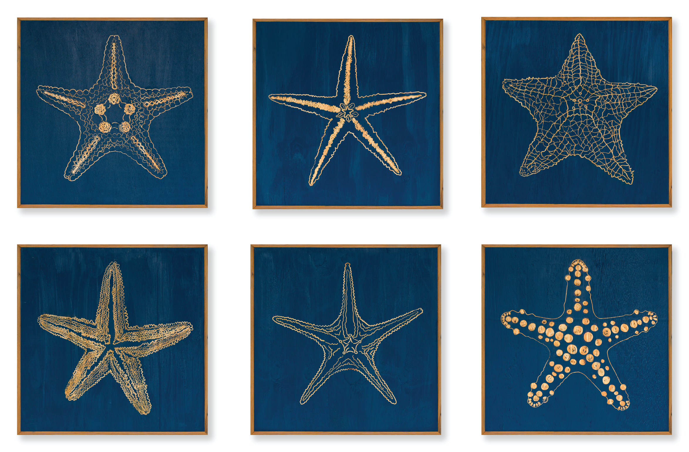 Carved Starfish 6 pc Set - Haven America