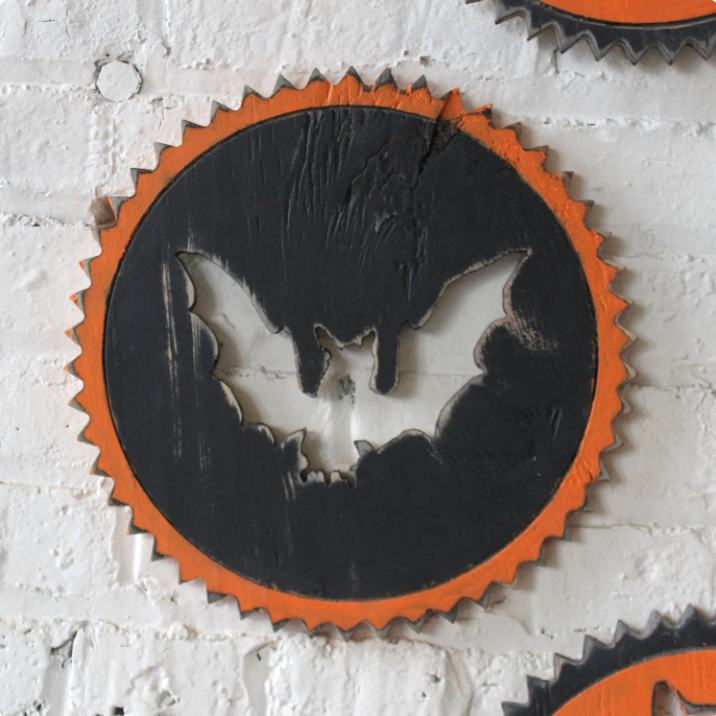 Halloween Silhouettes Decor Witch Owl Bat