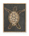 Carved Sea Turtle Framed Wall Art
