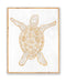 Carved Sea Turtle Framed Wall Art