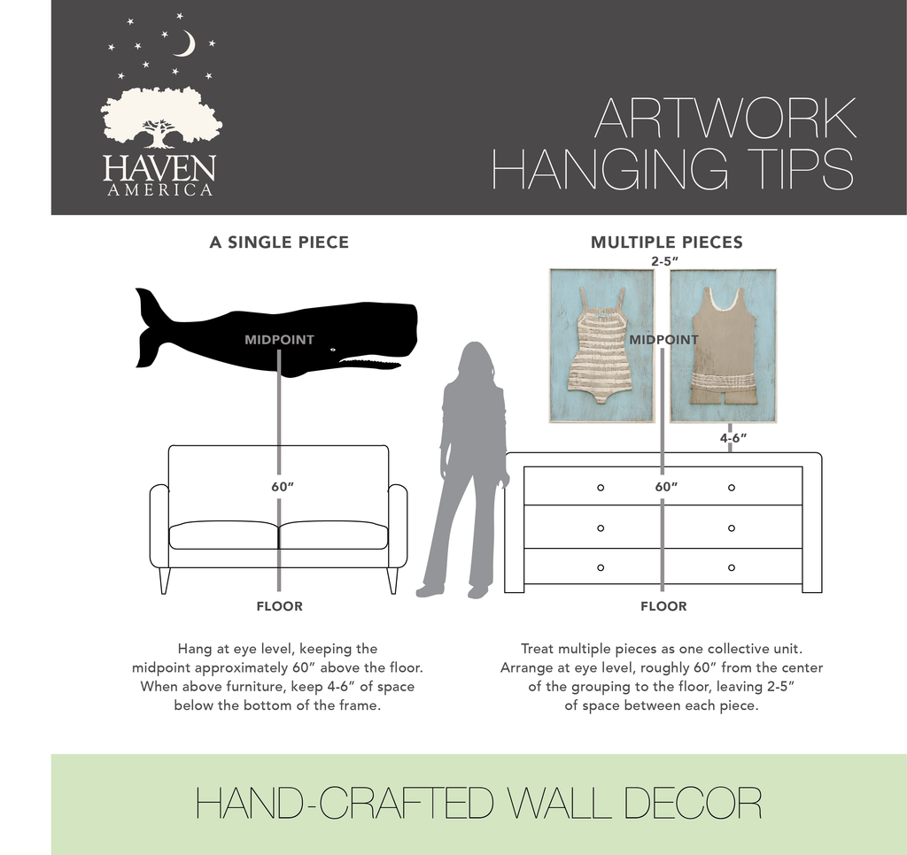 Selecting the right size artwork for your room, Haven America