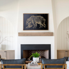 Carved Bear artwork in color cast iron black