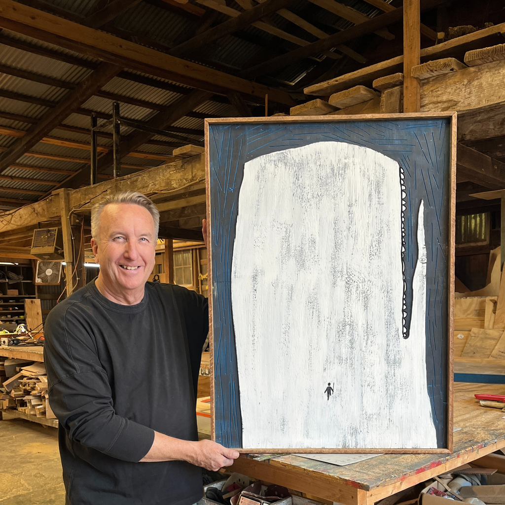 Ahab and White Whale Art Framed