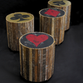 Casino Drum Table 4pc Set