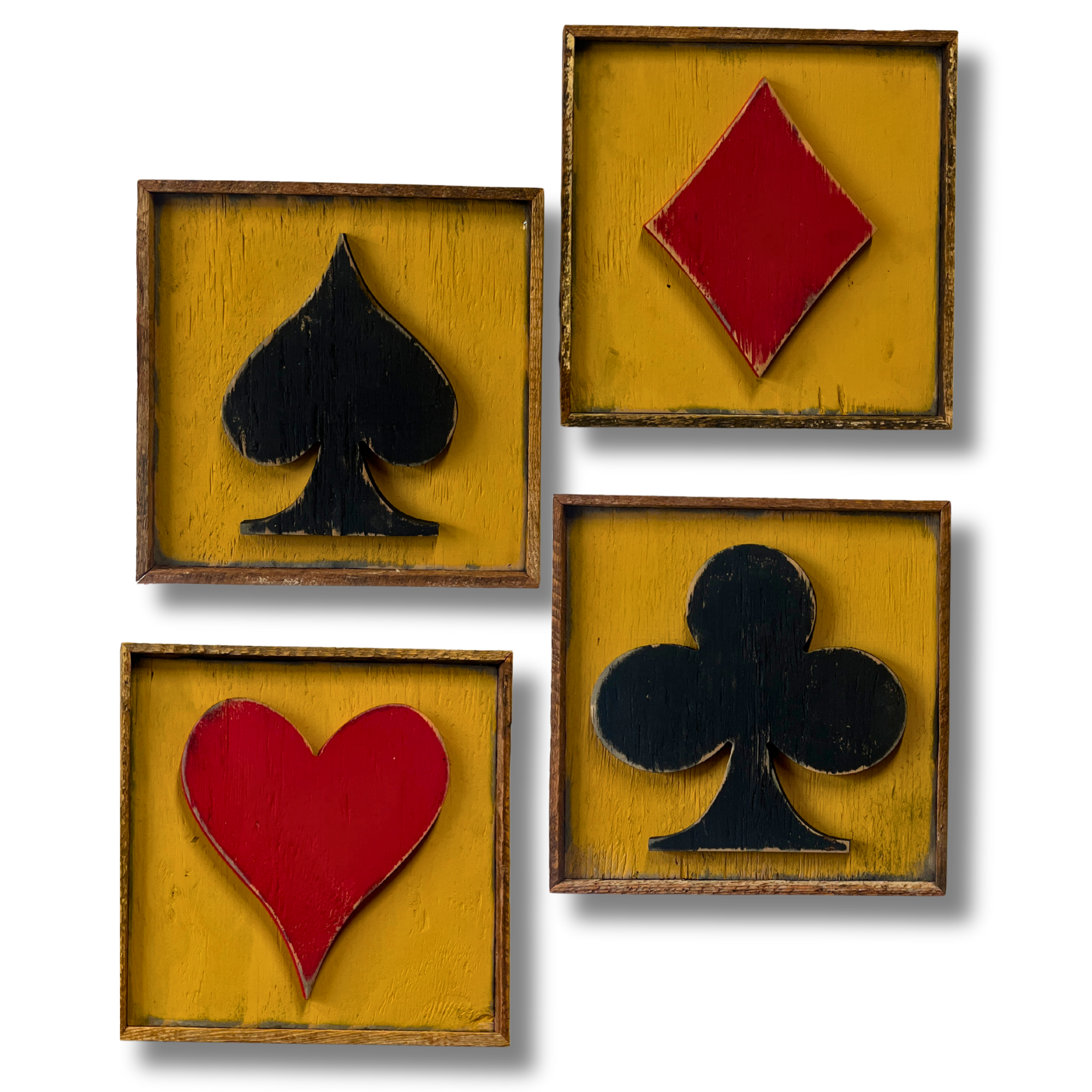 Playing Card Symbols Framed
