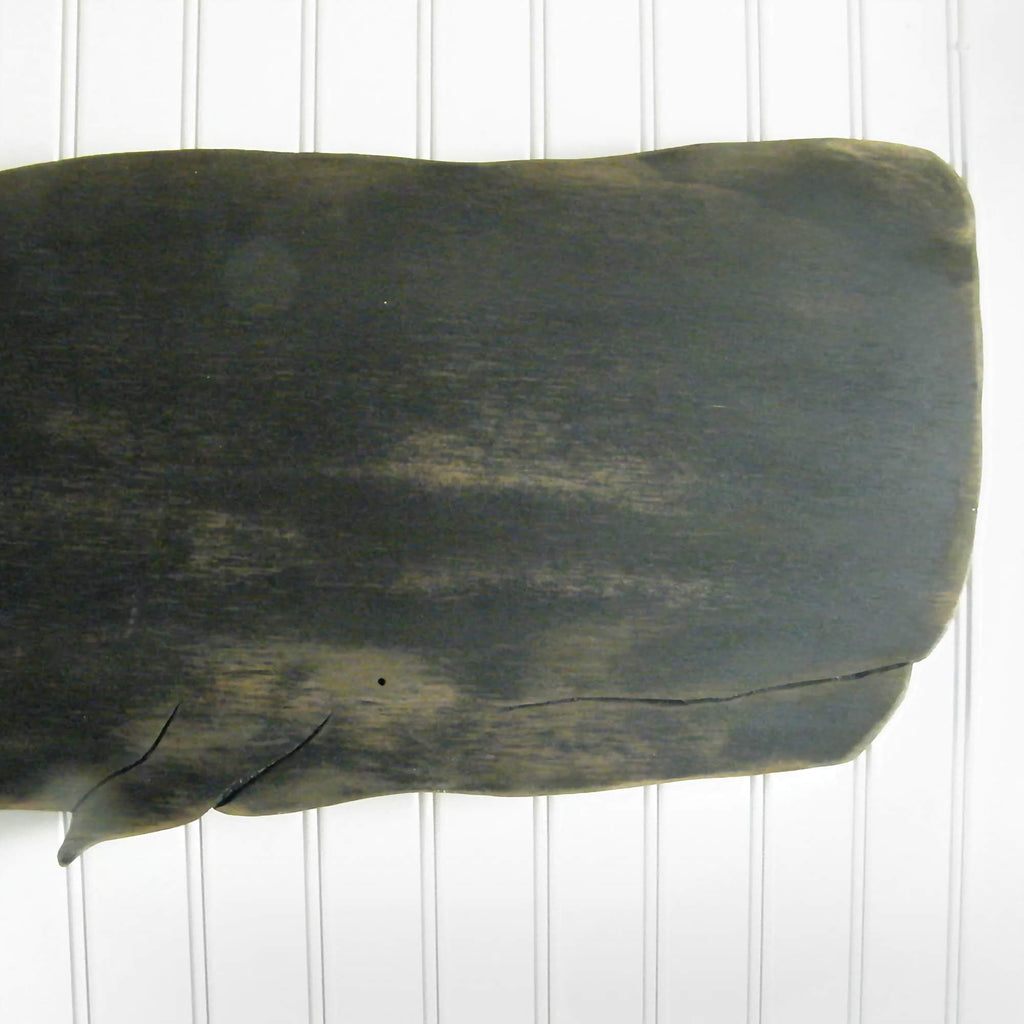 Black Whale Wooden Whale Wall Art - Haven America