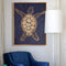 Carved Sea Turtle Framed Wall Art