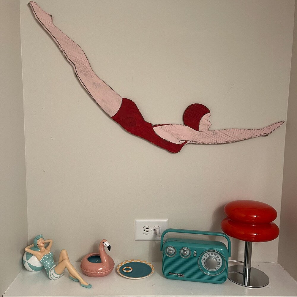 Retro Diver Girl Wall Decor - Haven America