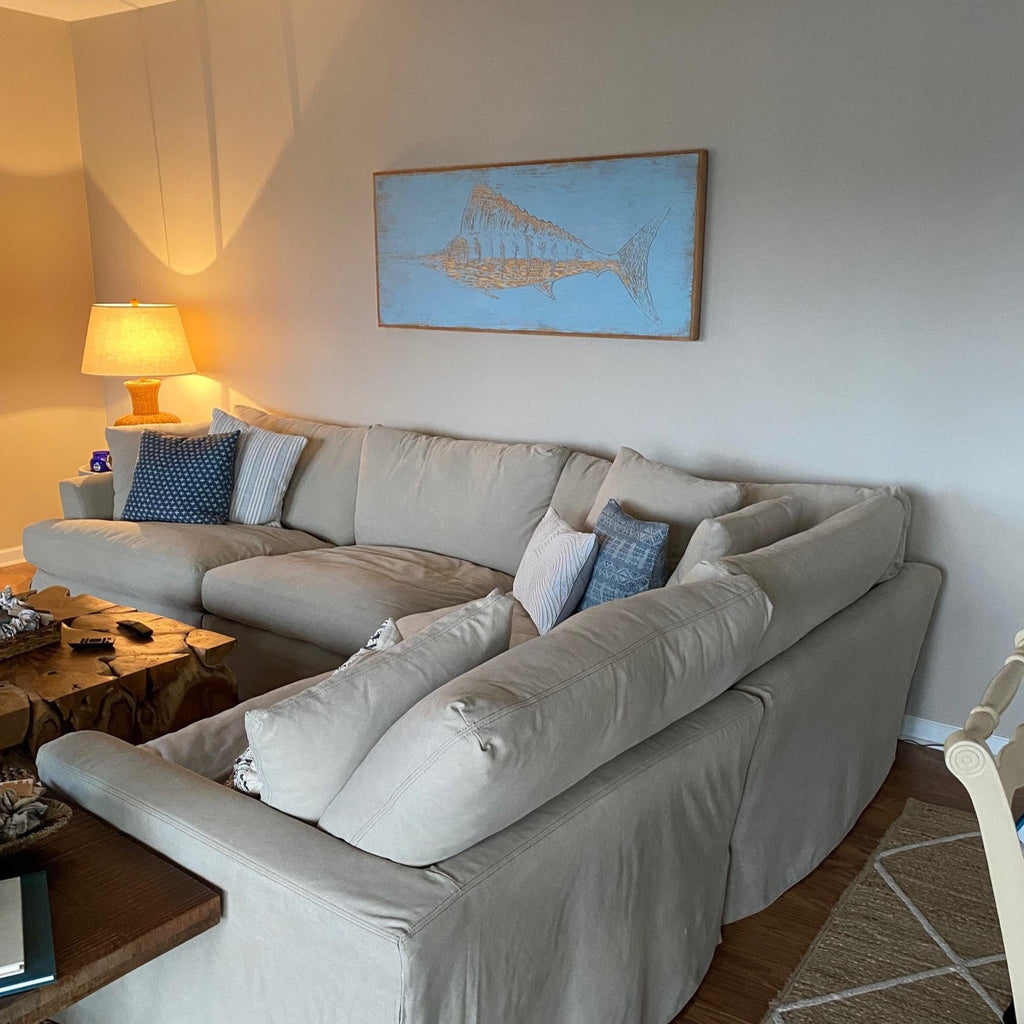 Carved Wooden Swordfish Framed Wall Art - Haven America