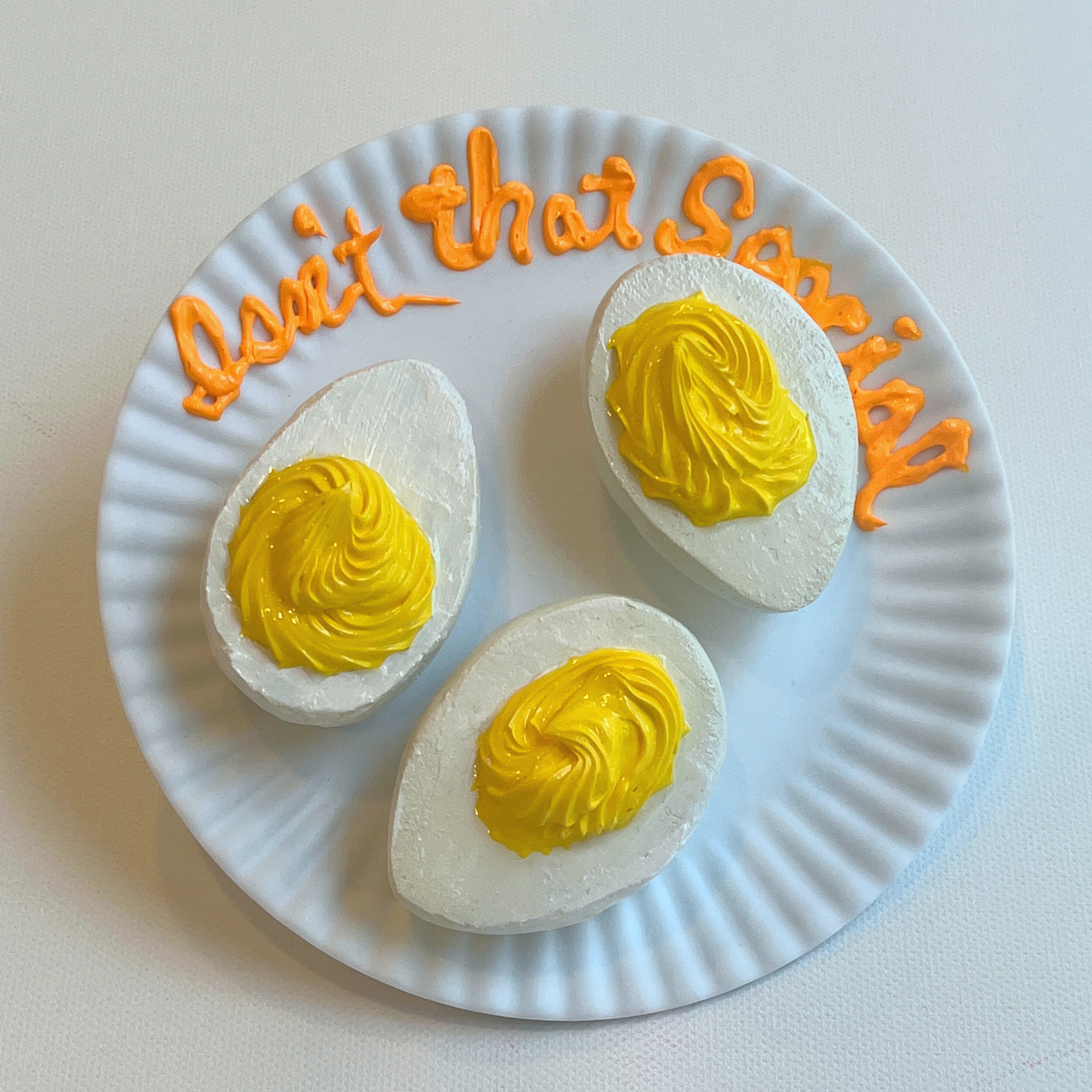 Isn't that Special Deviled Eggs 6" Plate | Life Series