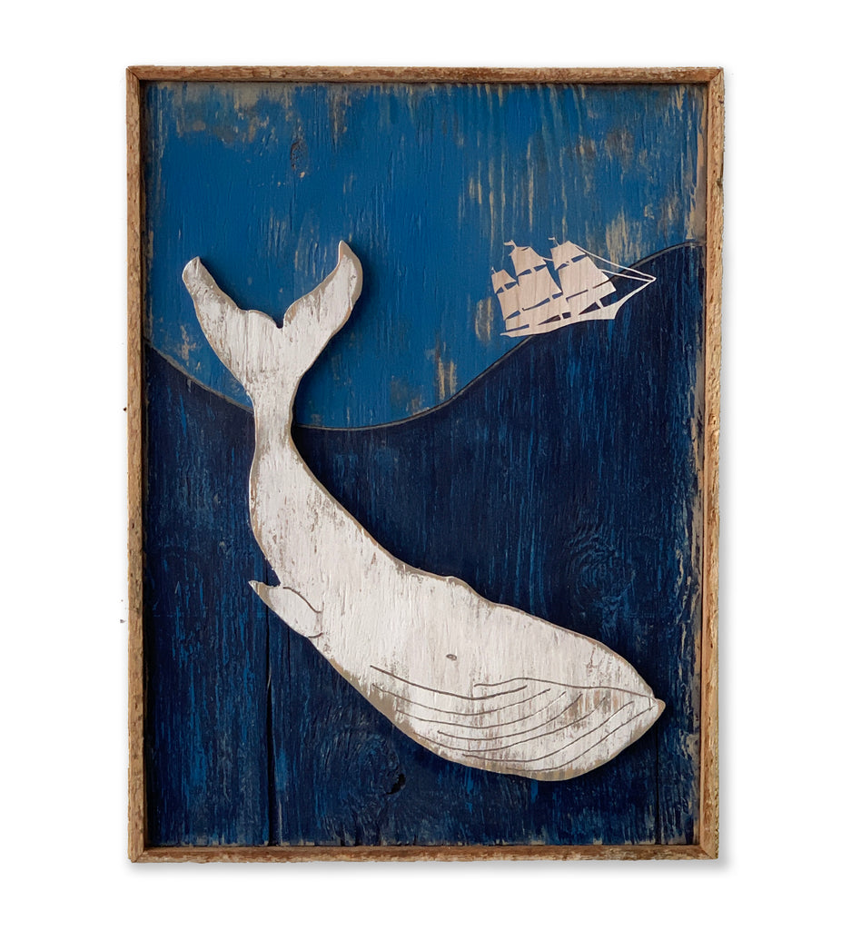 Again the Whale Went Down Wall Art Framed - Haven America