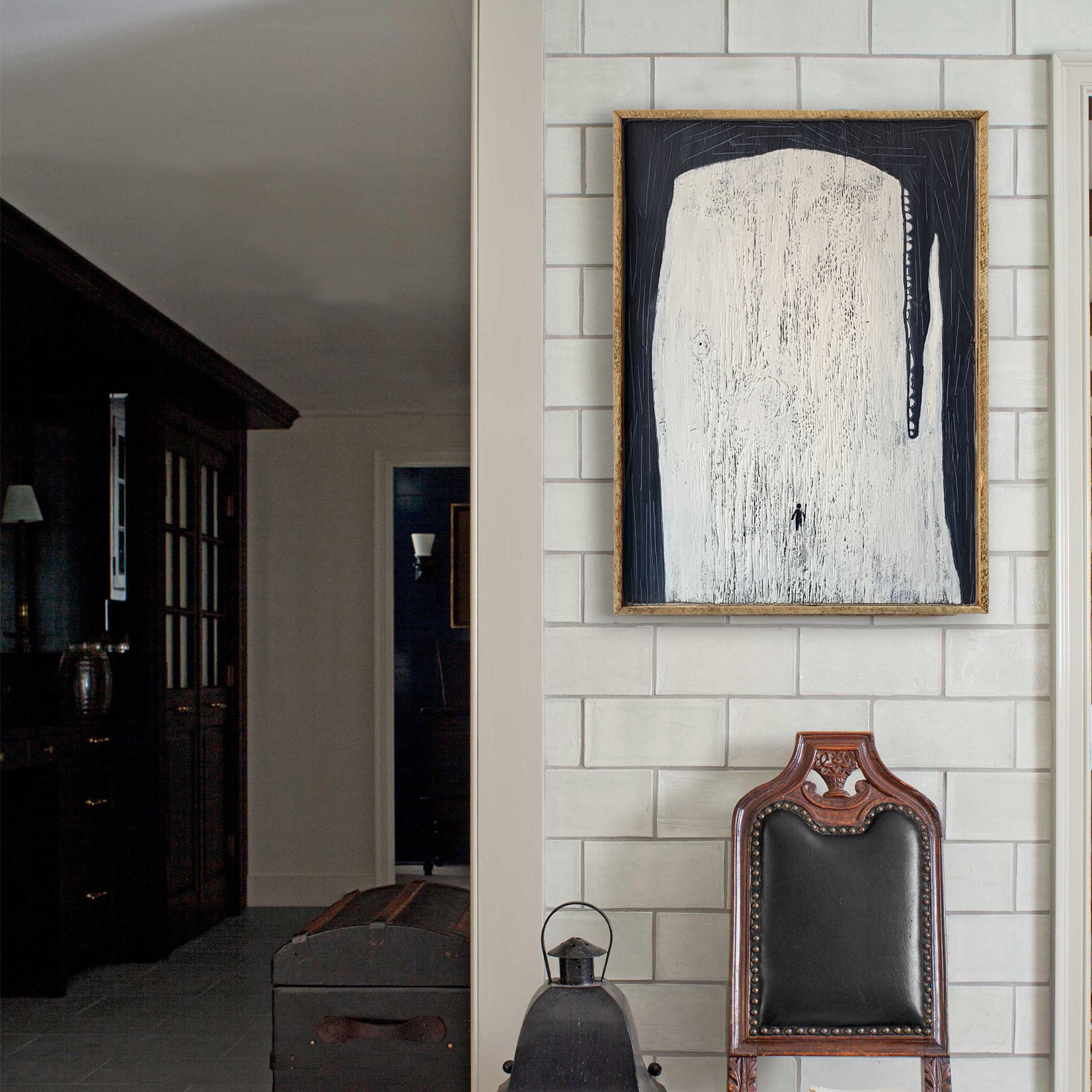 Ahab and White Whale Art Framed - Haven America