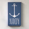 AHOY Anchor Wooden Box Sign - Haven America