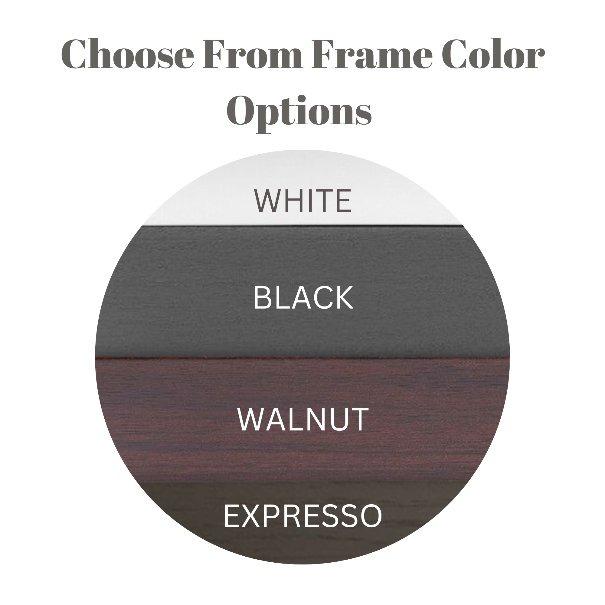 Four Frame Color Options for our Moby Prints