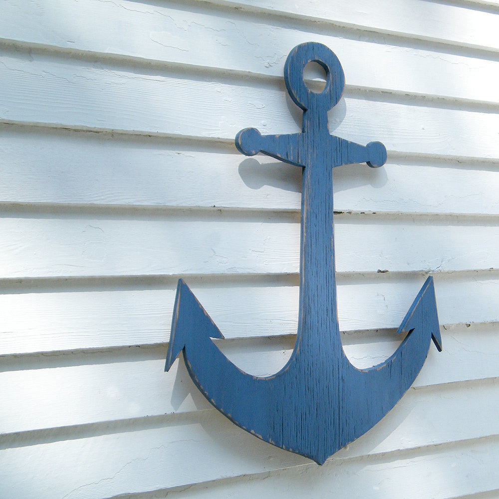 Rustic Cast Iron Anchor hook beach wall decor. Towel hook Nautical
