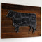 Butcher Cow on Rustic Background - Haven America