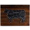 Butcher Cow on Rustic Background - Haven America