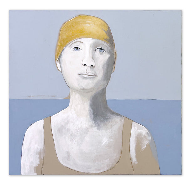 Marathon Swimmer Painting