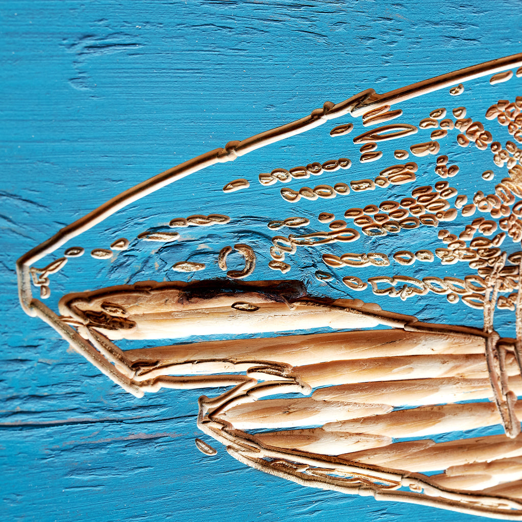 Carved Great White Shark Framed Wall Art - Haven America