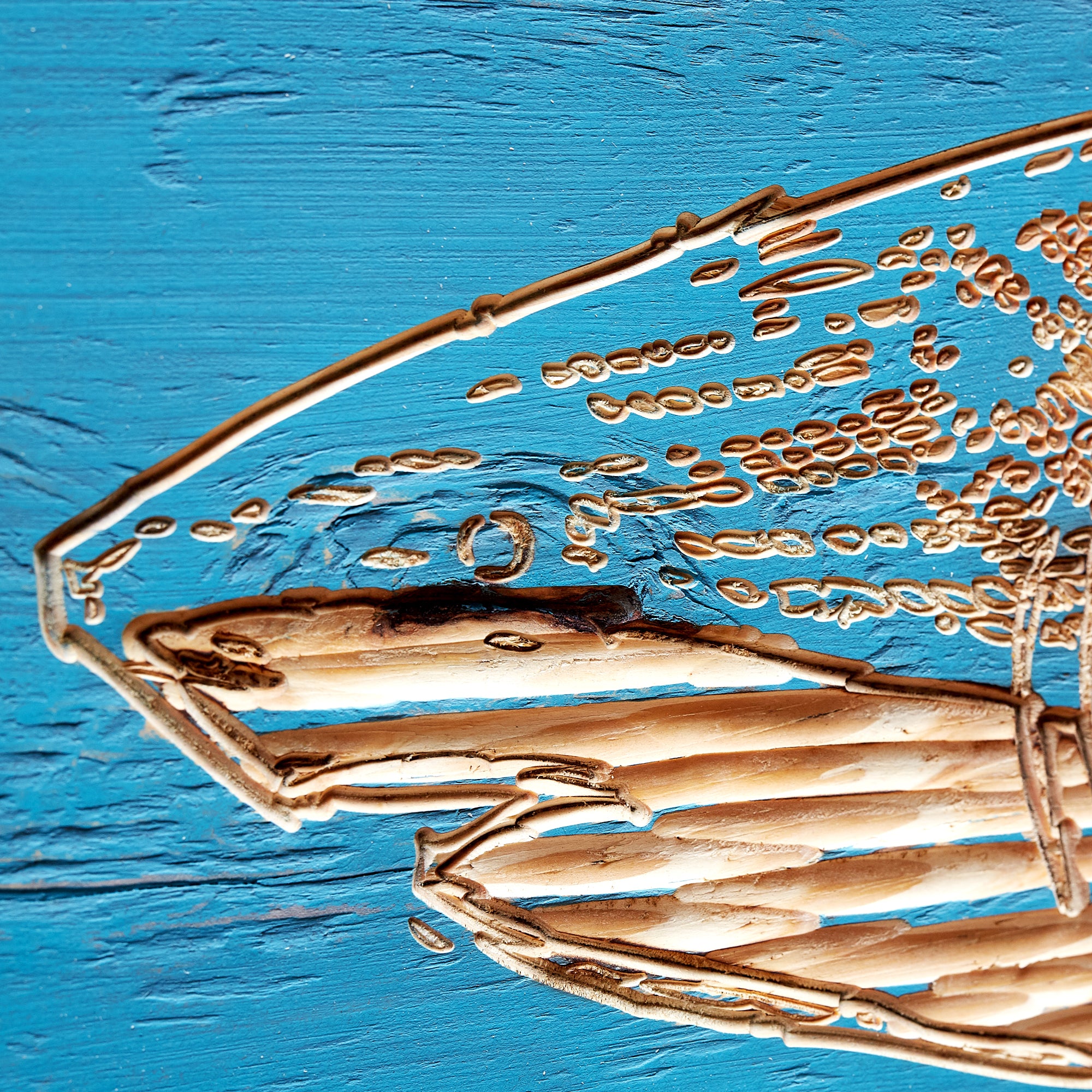 Carved Great White Shark Framed Wall Art - Haven America