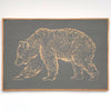 Carved Wooden Bear Framed Wall Art - Haven America