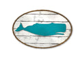Dockside Whale Wood and Rope Plaque - Haven America