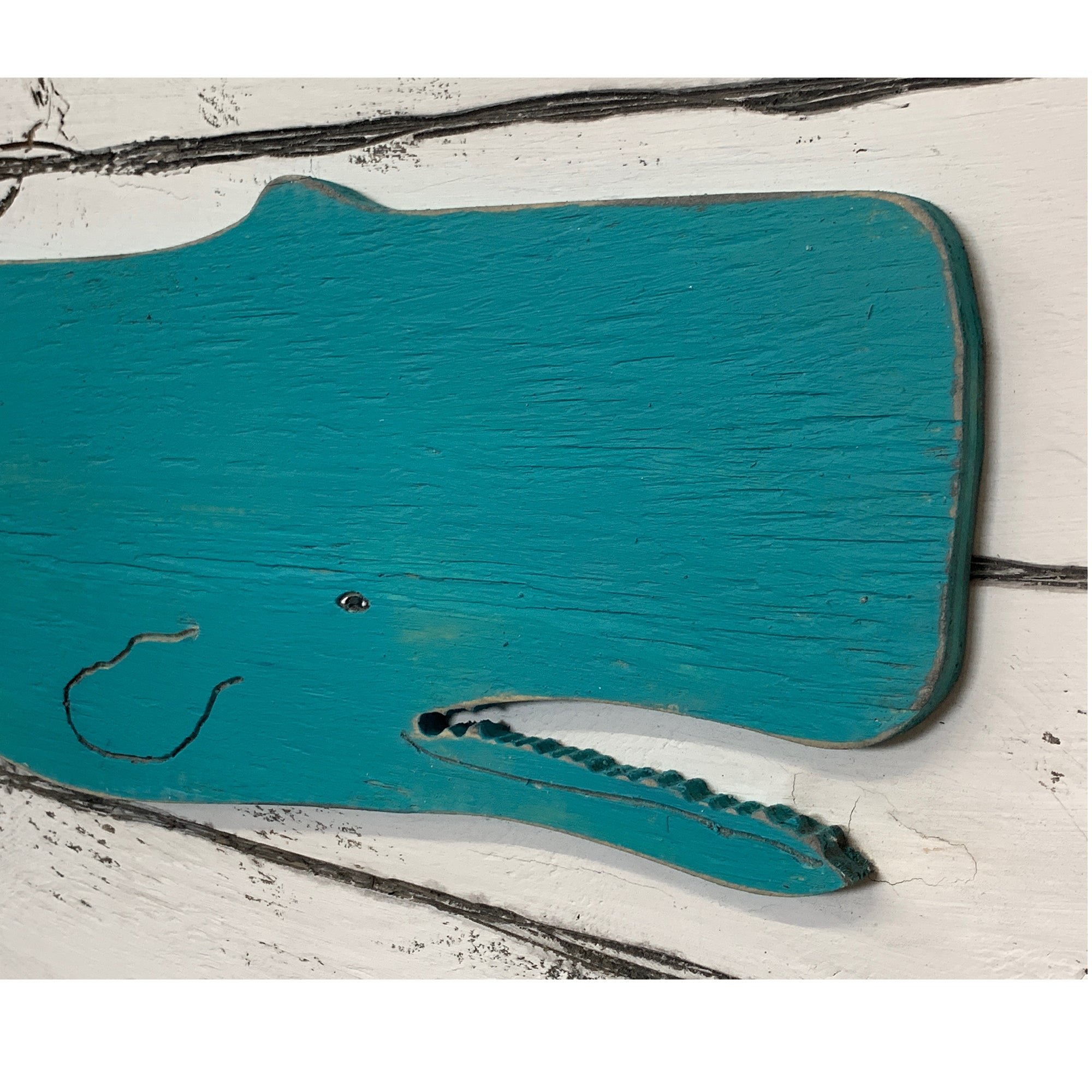 Dockside Whale Wood and Rope Plaque - Haven America
