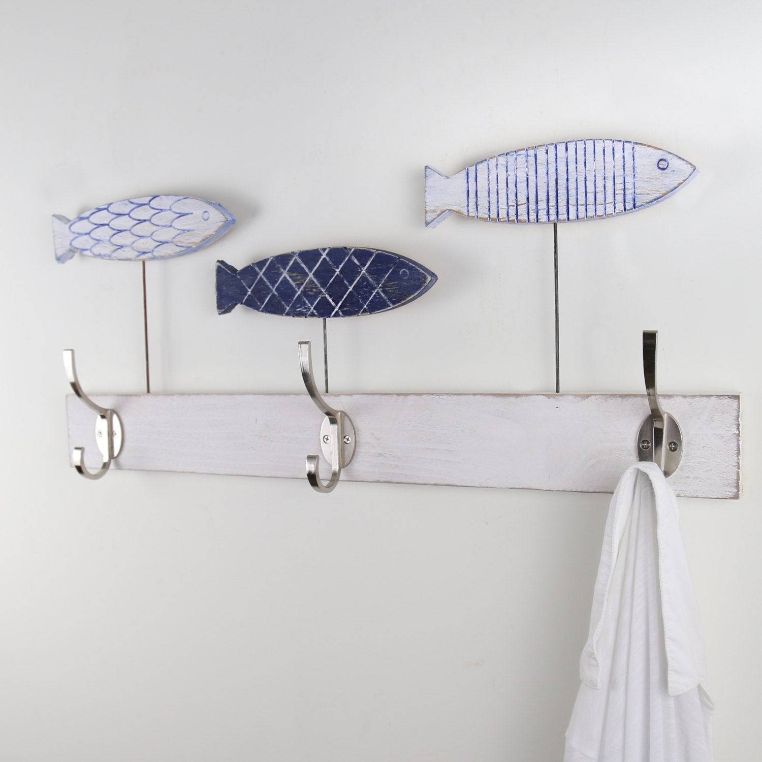 decorative fish wall hooks Fish Entryway Coat Hook | Fish Towel Rack