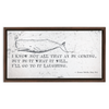 Classic Moby Quote Whale Wall Art Print